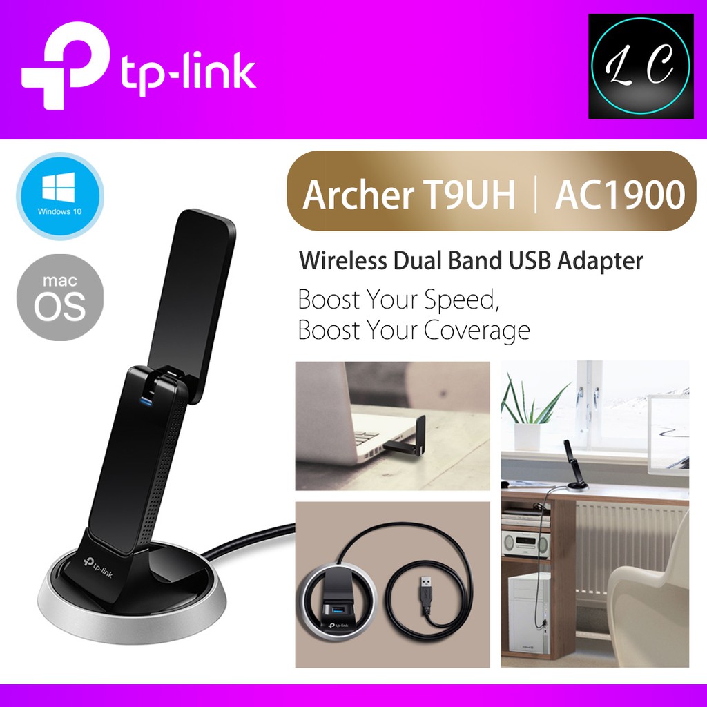 TP-Link Archer T9UH AC1900 5Ghz High Gain Wireless Dual Band USB 3.0 WiFi Adapter