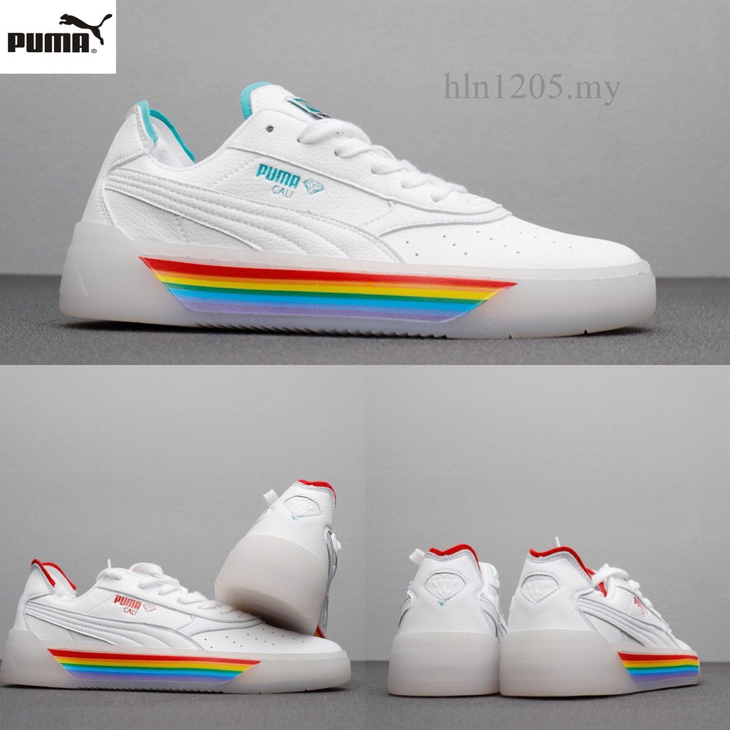 puma cali rainbow shoes