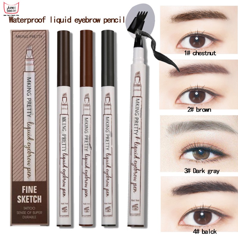 Waterproof Liquid Eyebrow Pencileasy To Get Started Naturally Shapedwaterproof Sweatproof 