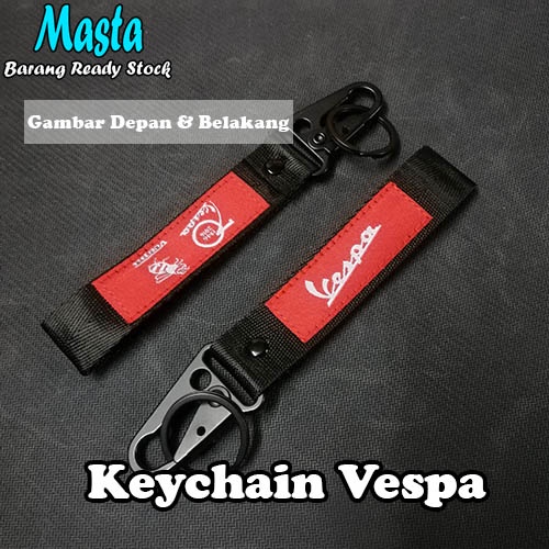 Keychain Vespa | keychain kain jahitan logo Keychain Motor vespa 125 ...