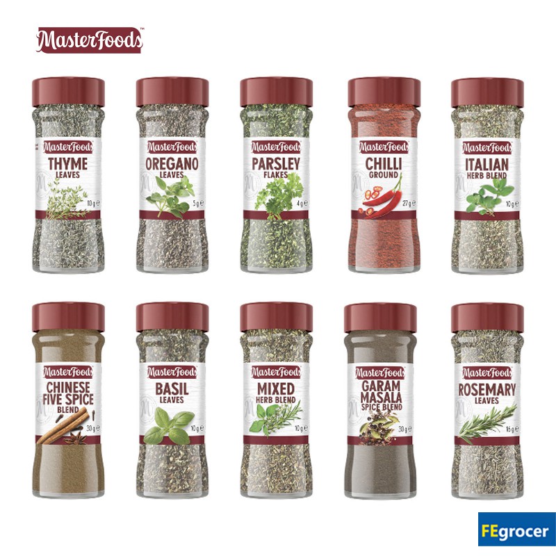 MasterFoods Herbs and Spices Delicious Flavours Ingredients Product