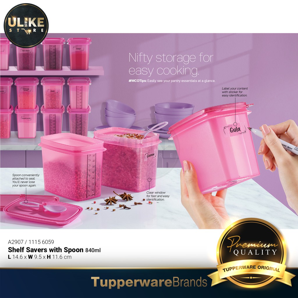 Tupperware Shelf Saver with Spoon