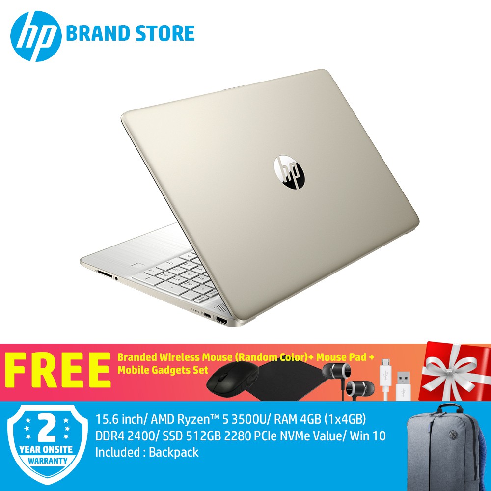 Hp 15s Eq0067au Natural Silver 15s Eq0068au Pale Gold Laptop 15 Fhd 4gb Ddr4 512gb Ssd Free Premium Gifts Shopee Malaysia