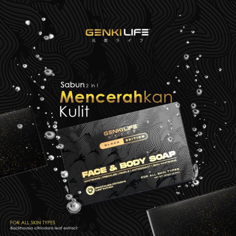 GENKILIFE Soap Zizan Razak Original Hq Genki Life Merawat Kulit Muka Badan Daki Resdung Jerawat Jeragat