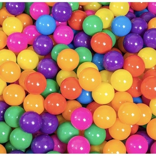 50pcs Ocean Ball Toy 5.5cm Soft Plastic Pit Ball Pool Ball Developmental Toys Orange 