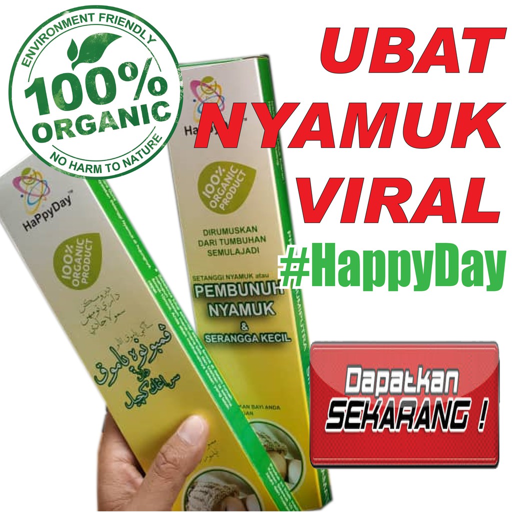 Ubat Nyamuk Viral Happyday  Shopee Malaysia