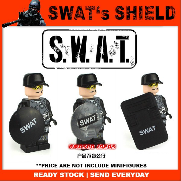 Swat's Shield Accessories For Minifigures - Soldier/Police/Army ...