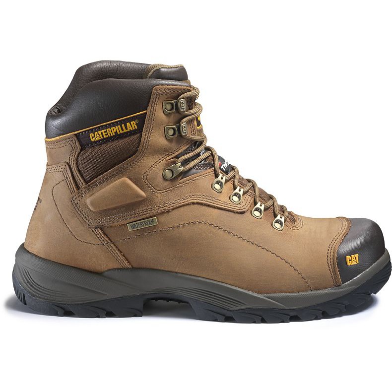 caterpillar steel toe waterproof work boots