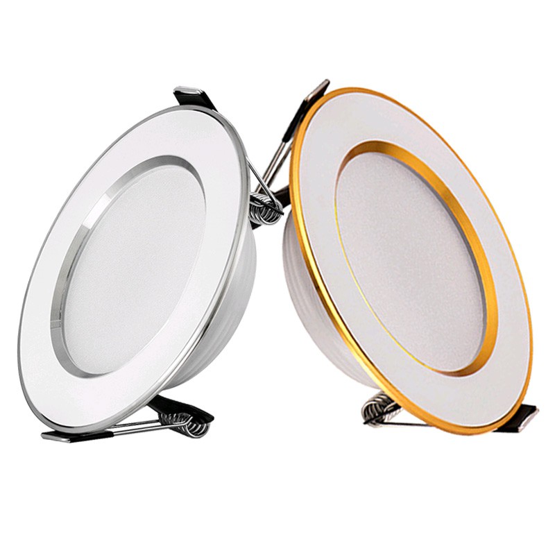 Led Panel Light Round Downlight Ac220v 3w 5w 7w 9w 12w Led Ceiling Recessed Light For Indoor Bathroom Illuminate Shopee Malaysia