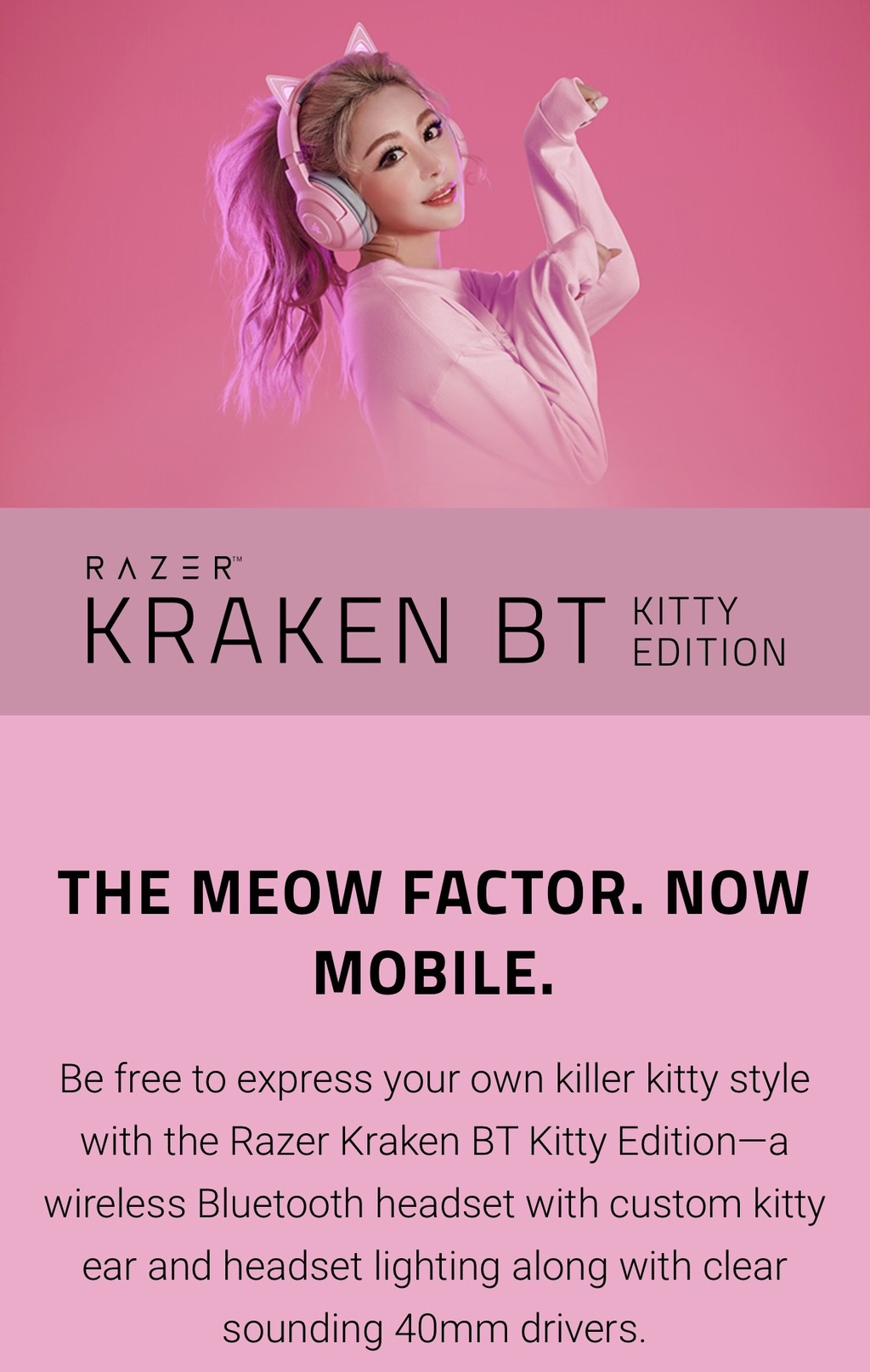 Wengie 2024 kitty headphones