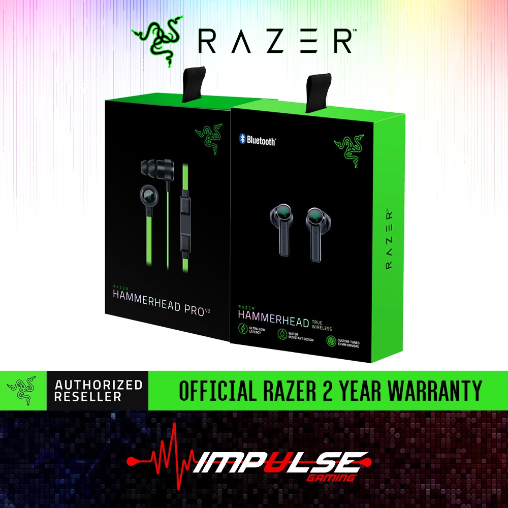 Buy Razer Gaming Earbuds Hammerhead Pro V2 True Wireless Hammering In The Bass Seetracker Malaysia