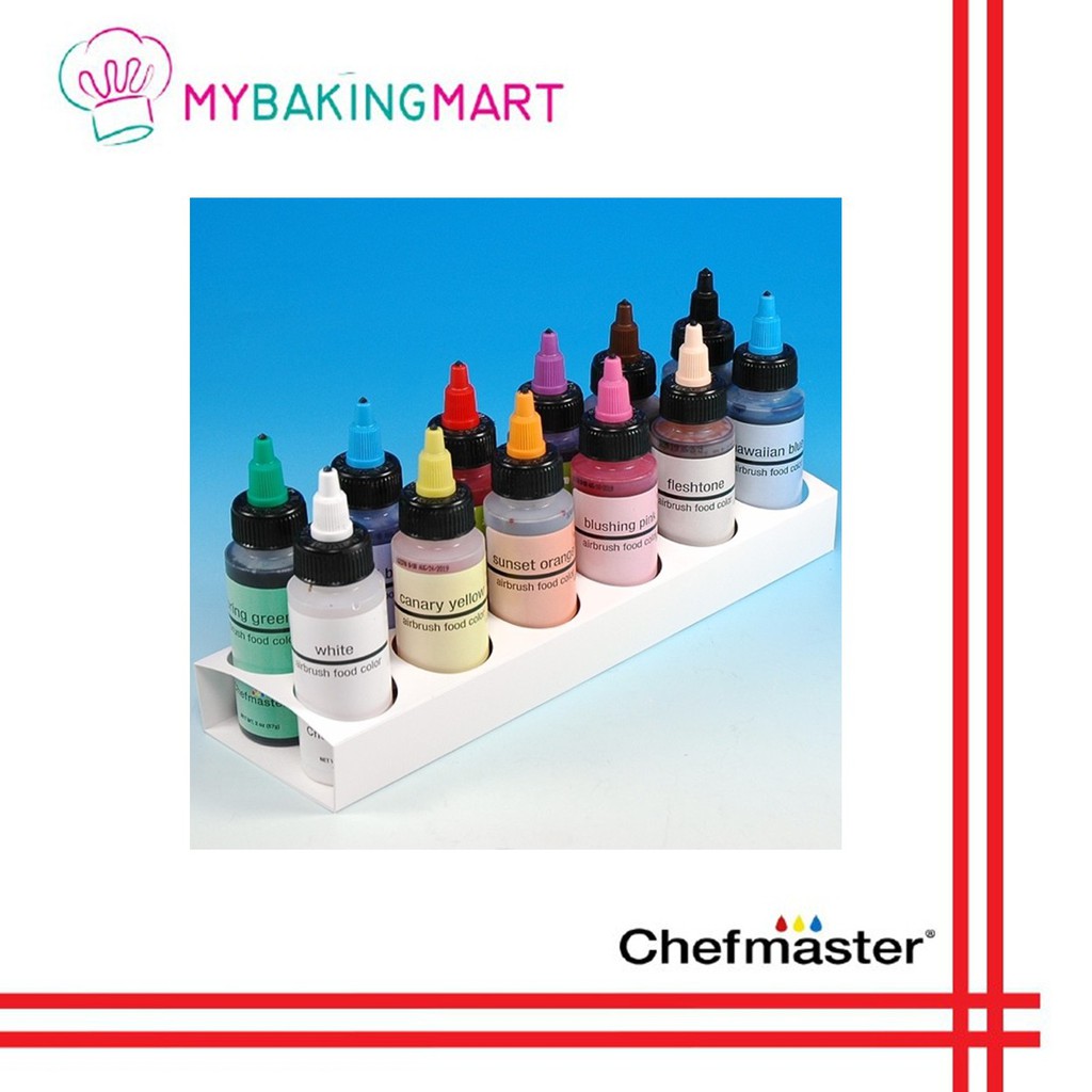 Mybakingmart | Chefmaster Airbrush Color Set [12 Colors] - Food