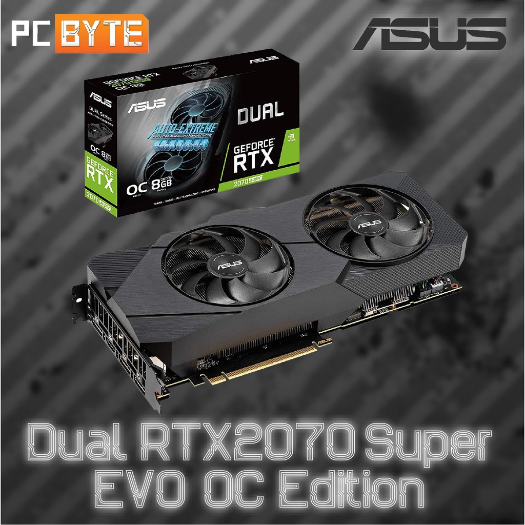 ASUS NVIDIA GeForce RTX 2070 Super DUAL EVO V2 OC 8GB GDDR6