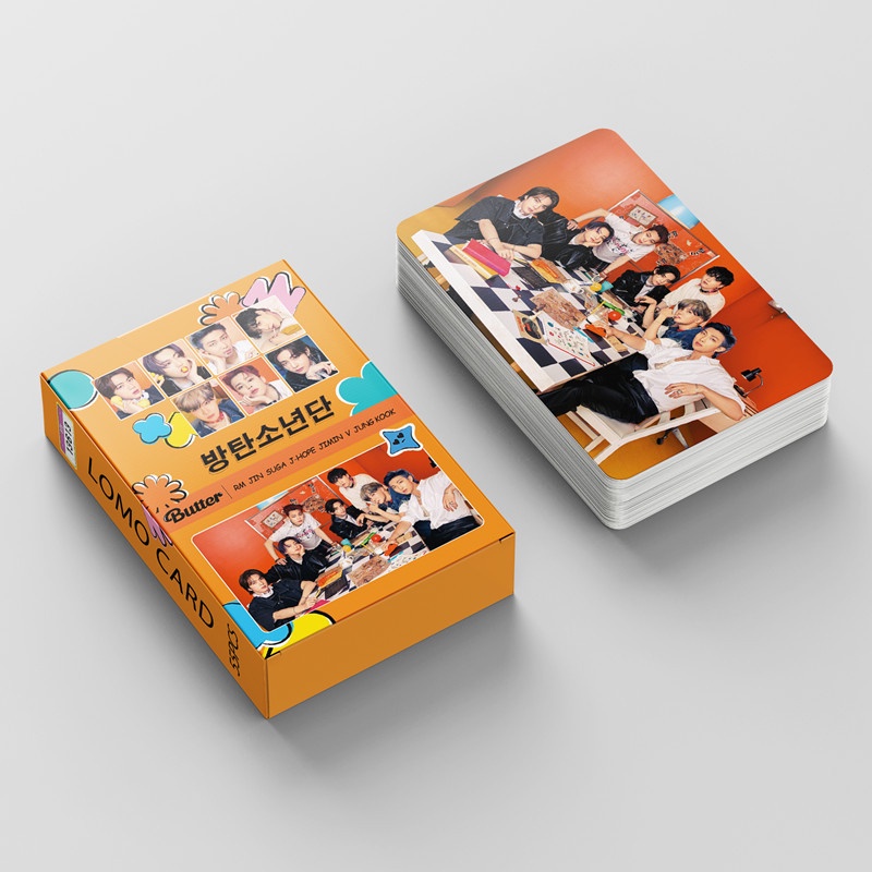 54pcs Set Kpop Bts Butter Lomo Cards Blackpink Ateez Txt Exo Seventeen Itzy Astro Enhypen Twice Mamamoo Nct Dream Nct Nct127 Bts Festa 8th Anniversary Cards Shopee Malaysia