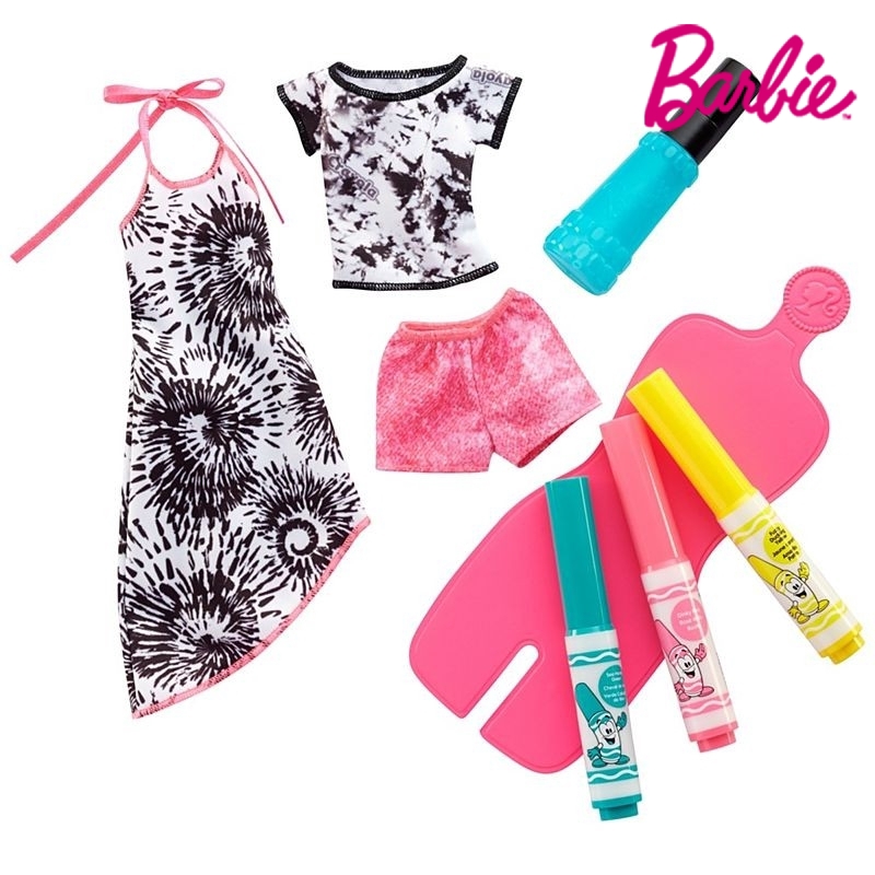 barbie crayola rainbow design