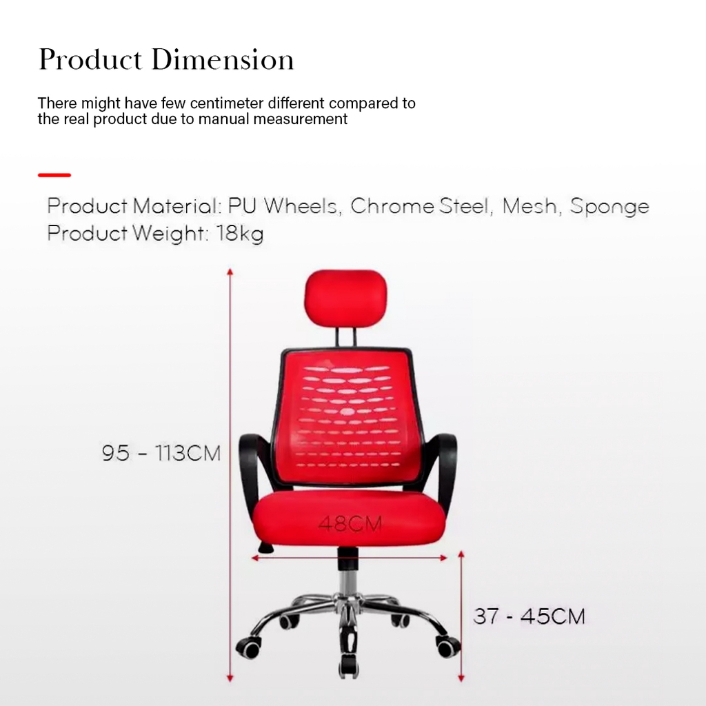 FINSSO: HIGH QUALITY Deluxe Office Chair with comfortable backrest