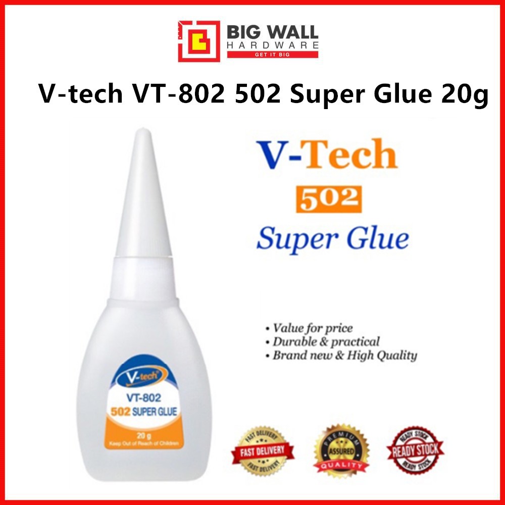 V-tech VT-802 502 Super Glue 20g / Nail-free Glue 12g (Big Wall Hardware)