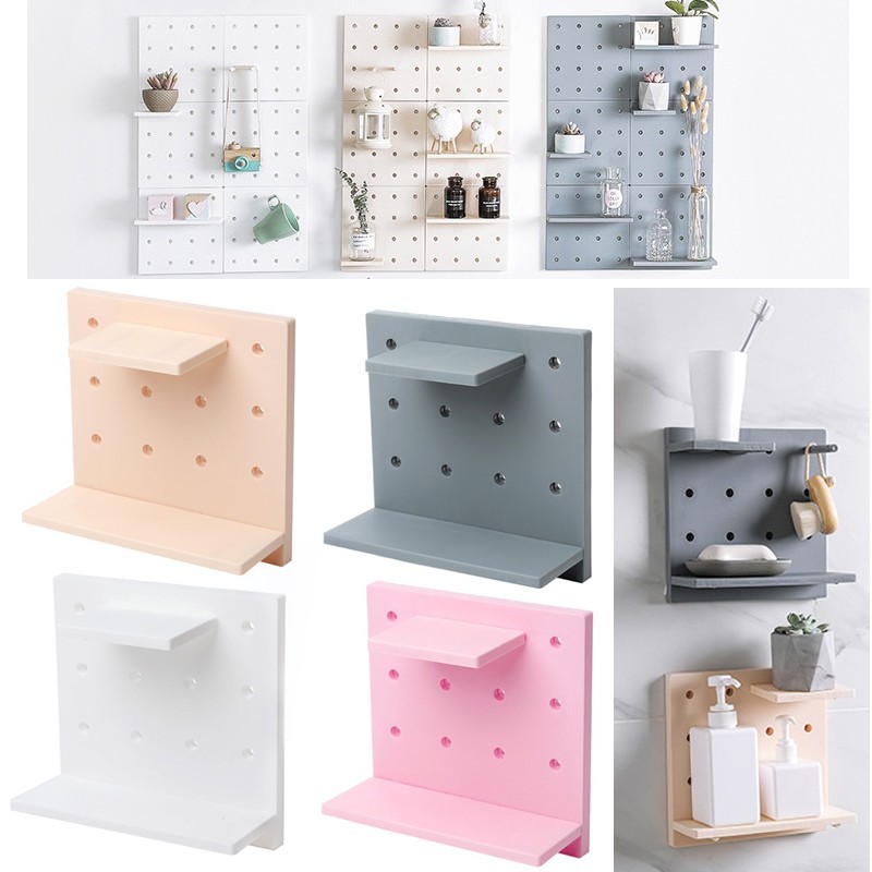 Living Room Wall Hanging Wall Shelf Kitchen Bedroom Partition Organizer