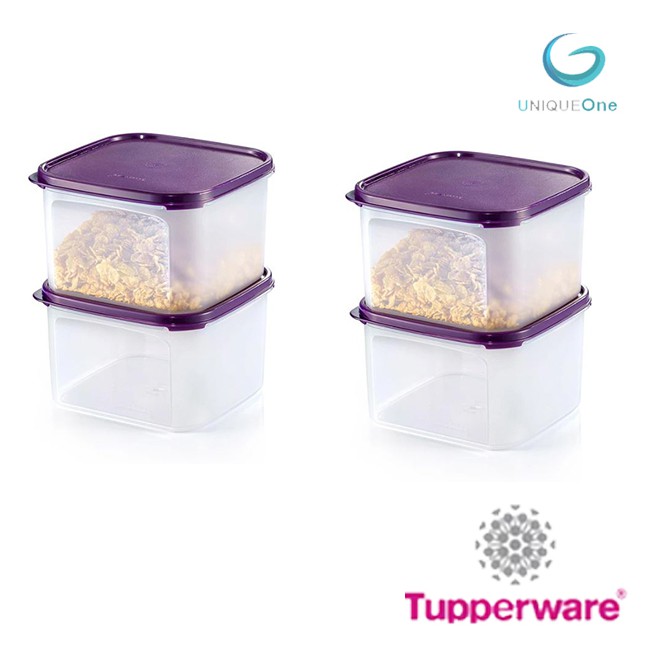 TUPPERWARE MODULAR MATES dewberry  SQUARE II 2.6L (4)