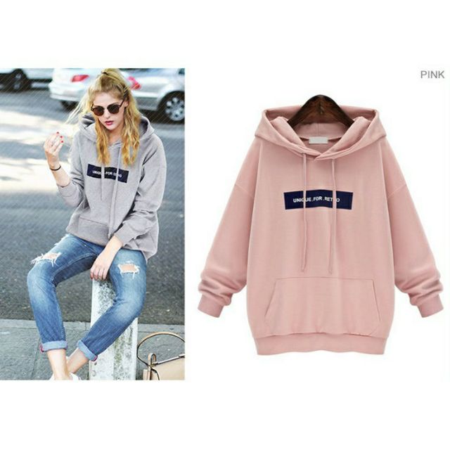 ladies pink hoodie sweatshirt