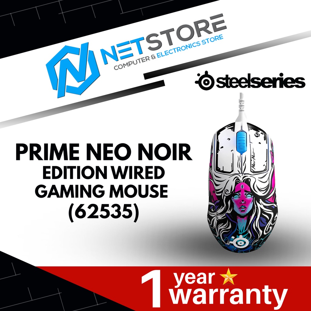 STEELSERIES PRIME NEO NOIR EDITION WIRED GAMING MOUSE (62535) | Shopee ...