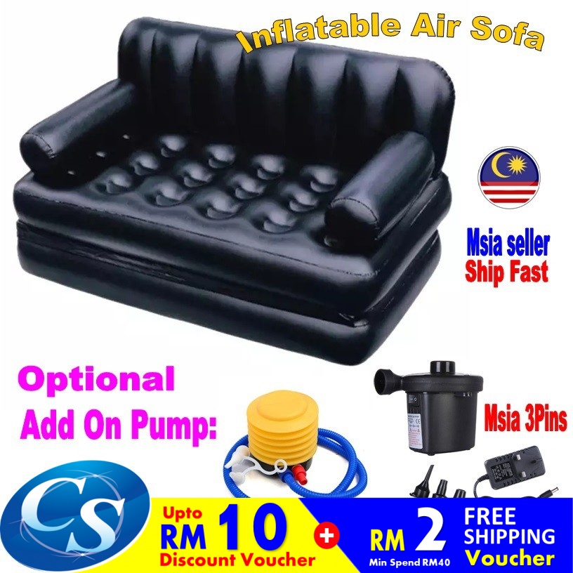 Bestway 75056 75054 Inflatable Air Sofa Double Seats + Foot Rest + Bed