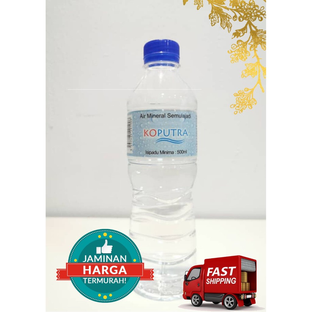  Air  Mineral  1 Cartons 500ml X 24 Botol Shopee Malaysia 