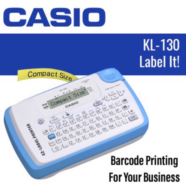 CASIO EZ LABEL & Barcode PRINTER KL-130 | Shopee Malaysia