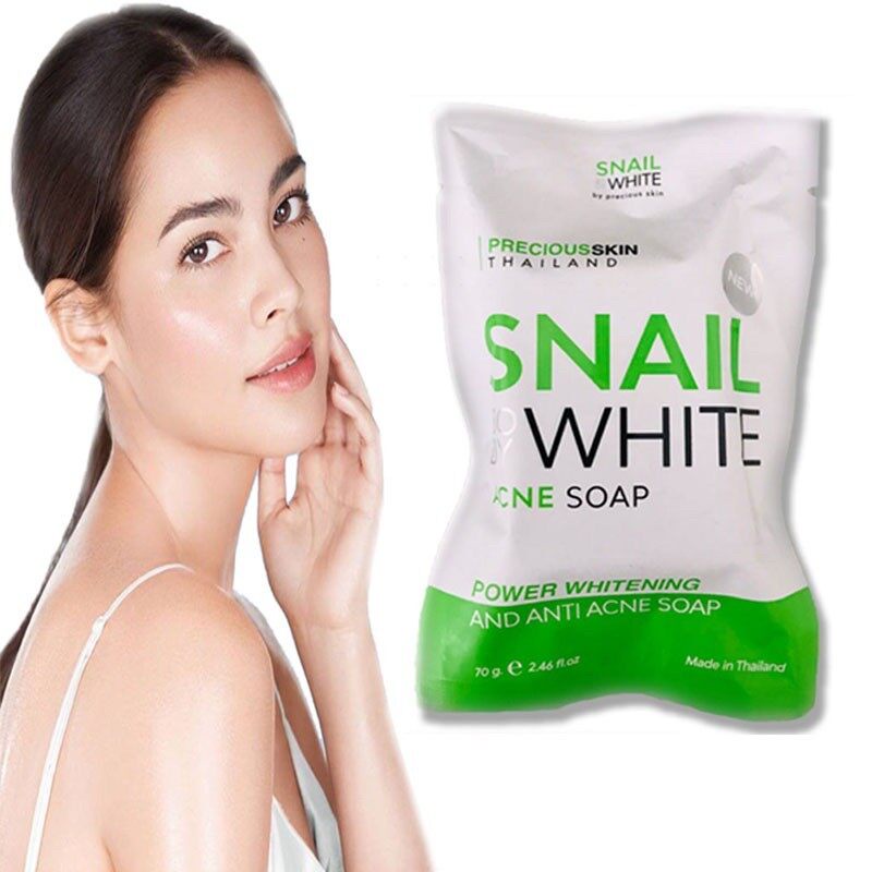 Snail White Body Acne Soap 70g by Precious Skin (Unisex Power Whitening