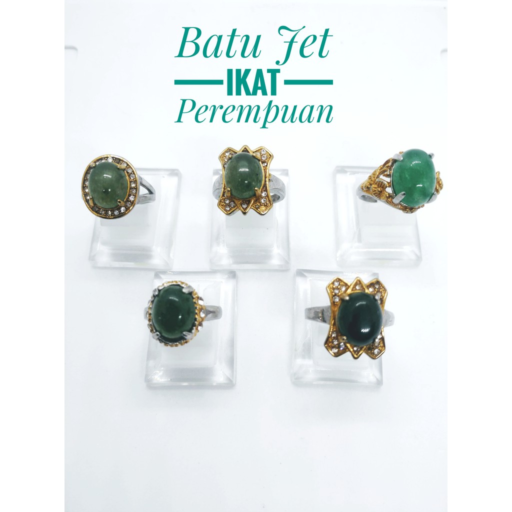 Cincin Batu Jet China ( Saiz Perempuan ) | Shopee Malaysia