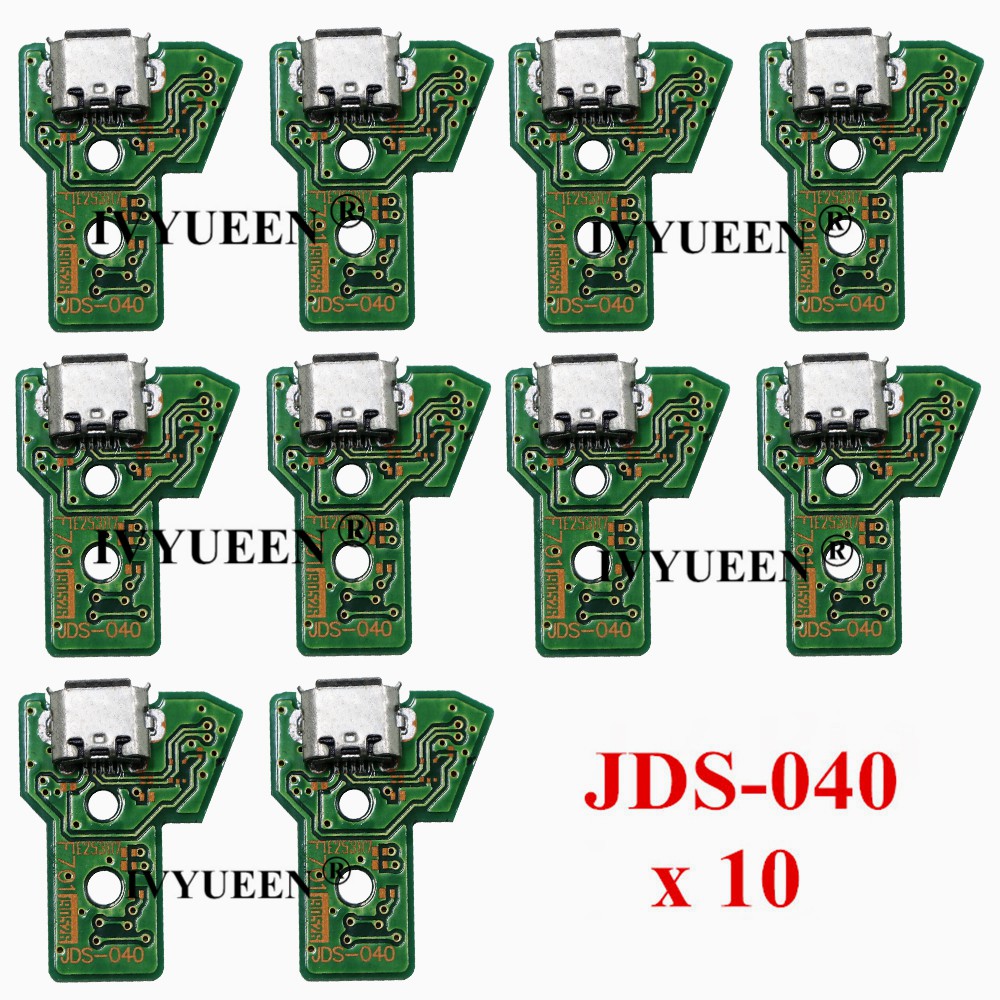 Ivyueen 10 Pcs Jds040 030 Usb Charging Port Socket Pcb Board For Sony Playstation 4 Ps4 Ds4 Pro Slim Controller Charger Shopee Malaysia