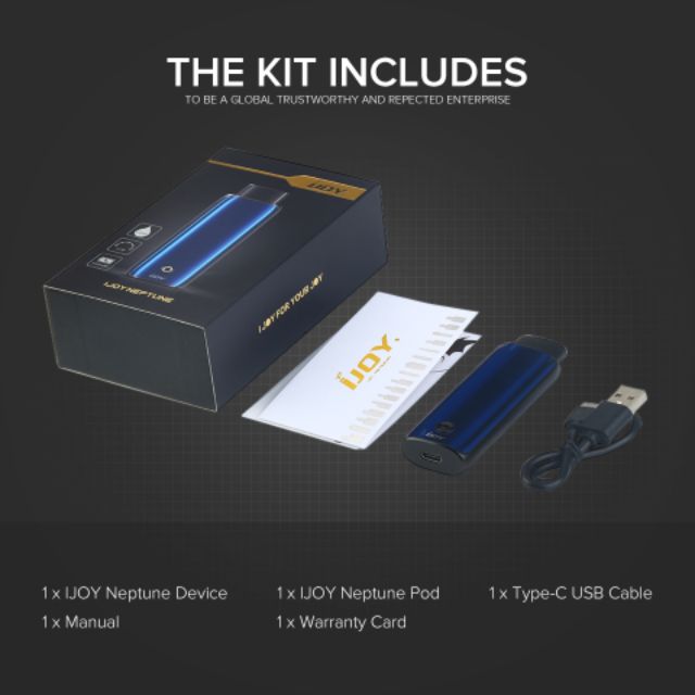 Original Ijoy Neptune Pod System Kit 12w 650mah 1 8ml 1 2ohm Coil Cartridge Neptune Cartridge Shopee Malaysia