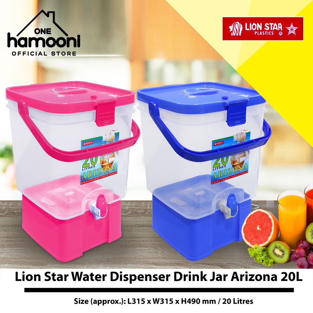 Lion Star Drink Jar Arizona Water Dispenser 20l 27l Dispenser Minuman Tong Air Bekas Minuman Shopee Malaysia