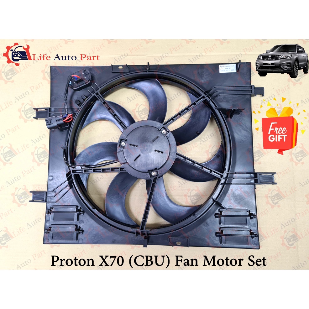(Free Give) Proton X70 Radiator Fan Motor Set (CBU IMPORT) Shopee