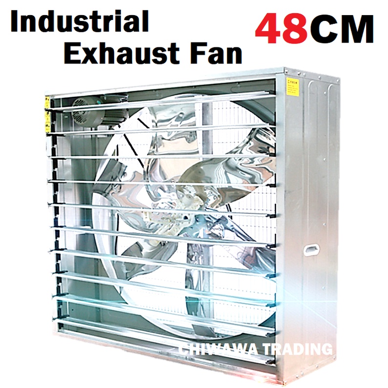 SINGLE or THREE Phase 48CM Exhaust Fan 19 Inch Wall Mount Industrial Heavy Duty Ventilator Ventilation Air Extractor