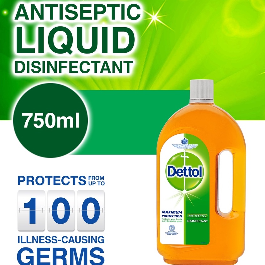 DETTOL 750ml Antibacterial Disinfectant Multiuse Antiseptic Brown