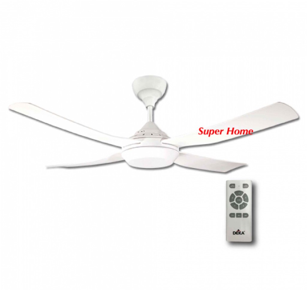 Deka 52 Dc Motor Designer Decorative Ceiling Fan Dcx White