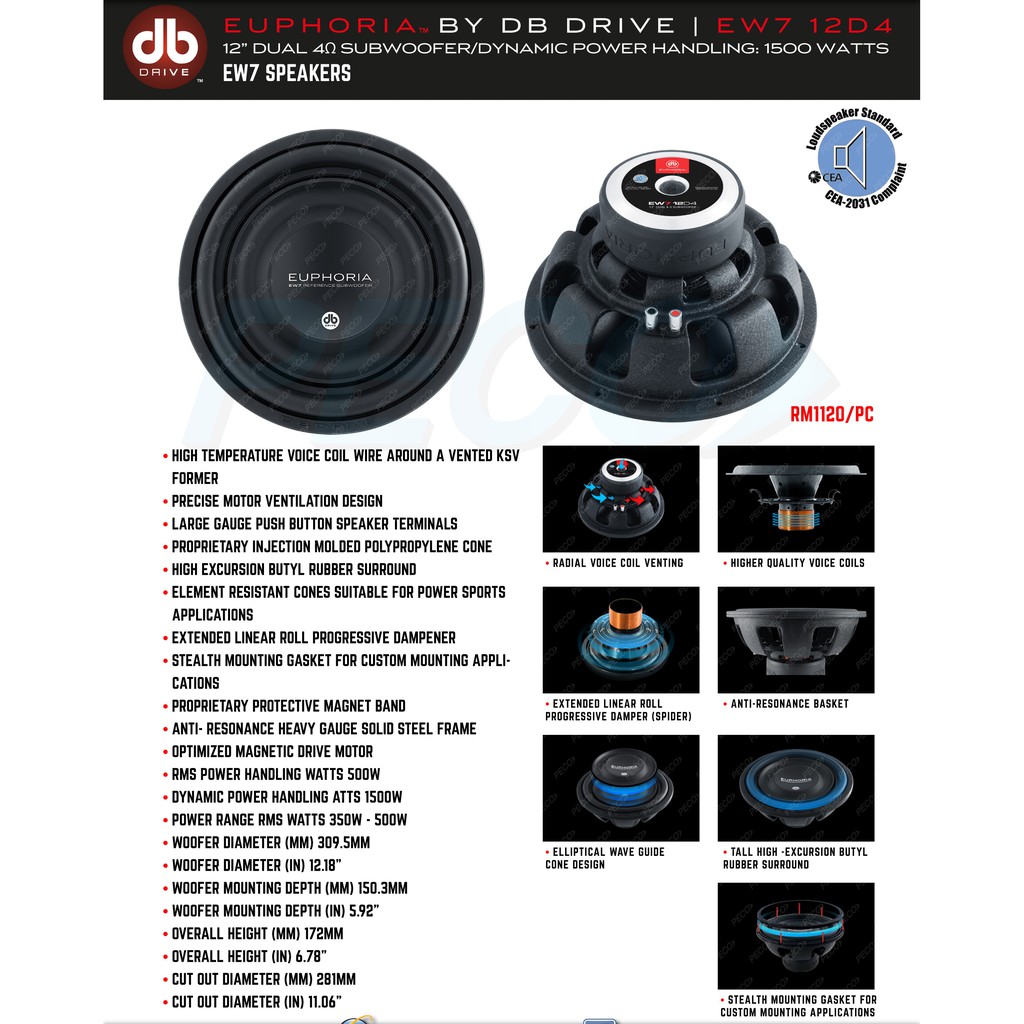 db drive 1500 watt 12