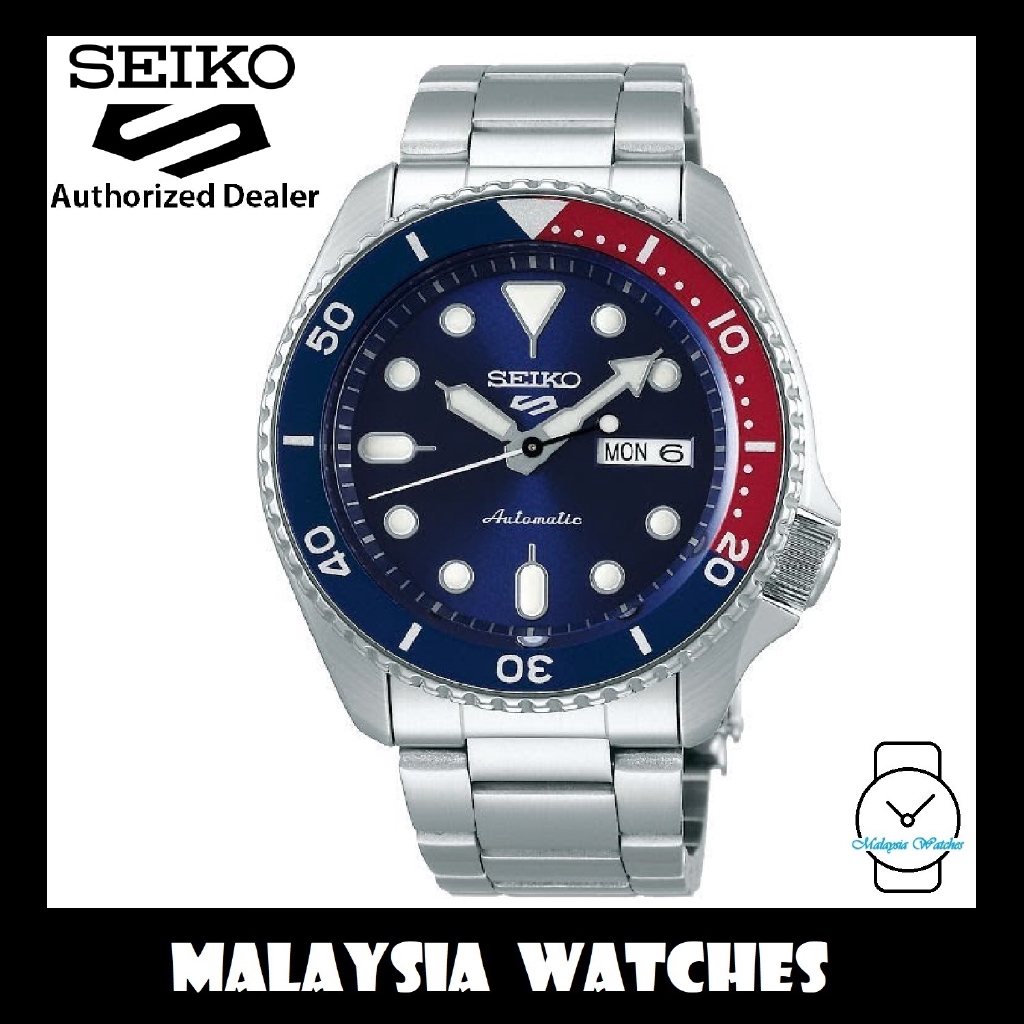 Seiko 5 Sports Superman SRPD53K1 Automatic 100M Blue & Red Bezel Stainless  Steel Bracelet Gents Watch (Seiko Pepsi) | Shopee Malaysia