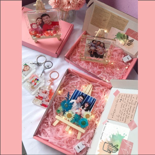 Customised Handmade Resin Photo Frame Gift Box/foto frame/Customise