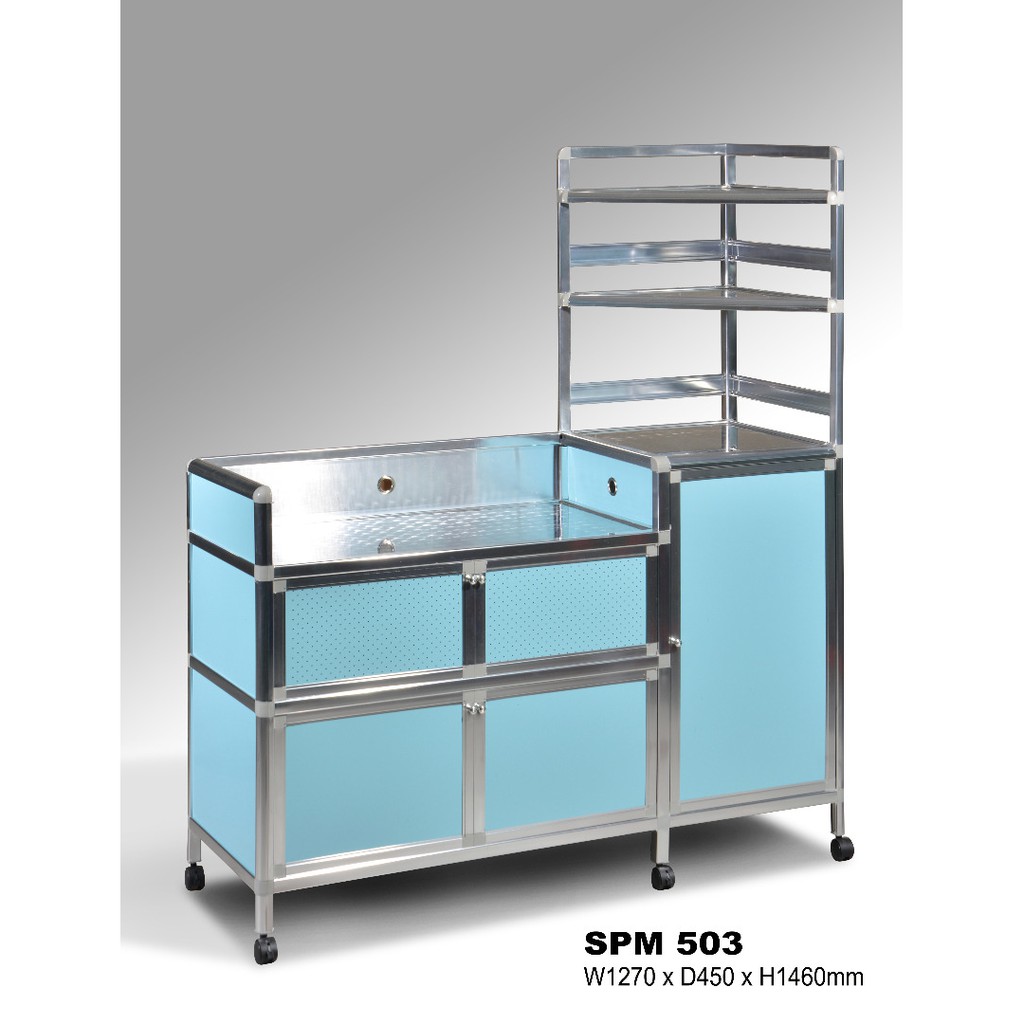 Spanco Aluminium Kitchen Stove Cabinet. Rustproof and Waterproof Material and Can Washable. Delivery Klang Valley only.