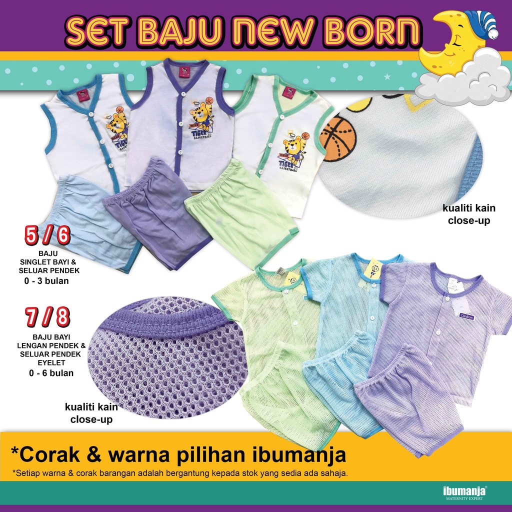 Baju Bayi Umur 0-3 Bulan Malaysia