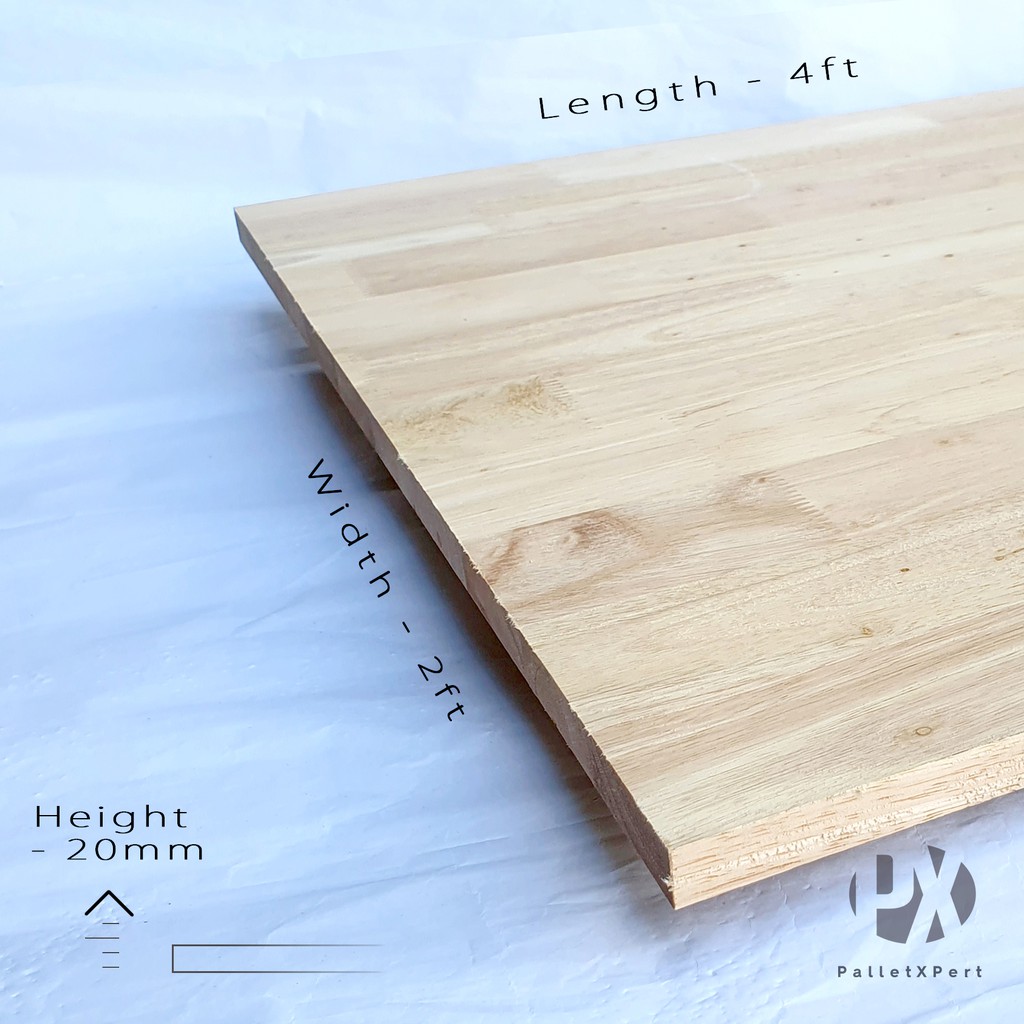 Rubber Wood Board 20mm X 2ft X 4ft Grade Bc Kayu Papan Kayu Getah