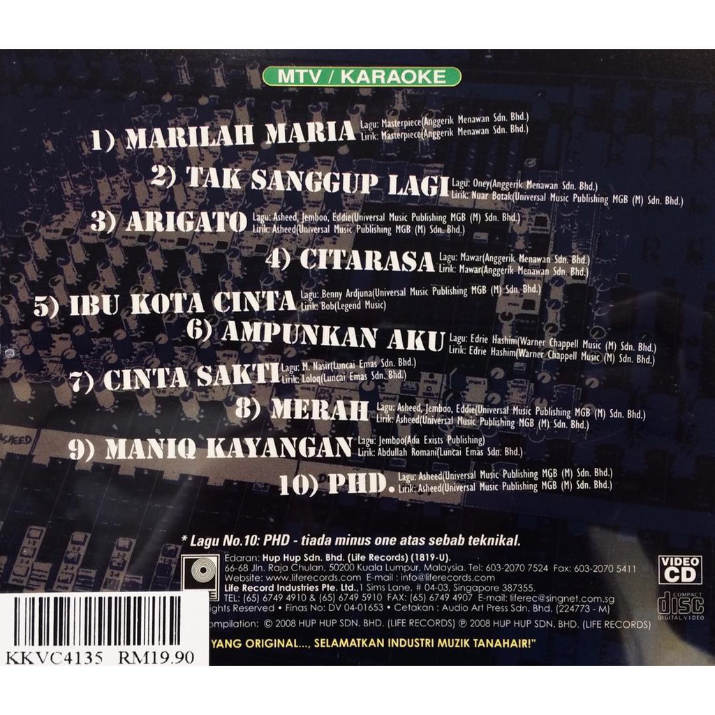 Buy Vcd Album Def Gab C Hits Alive Vcd Karaoke Seetracker Malaysia