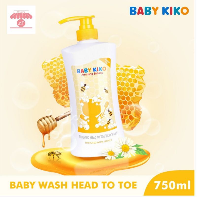BABY KIKO Relieving Head To Toe Body Wash with Honey Extract (750ml