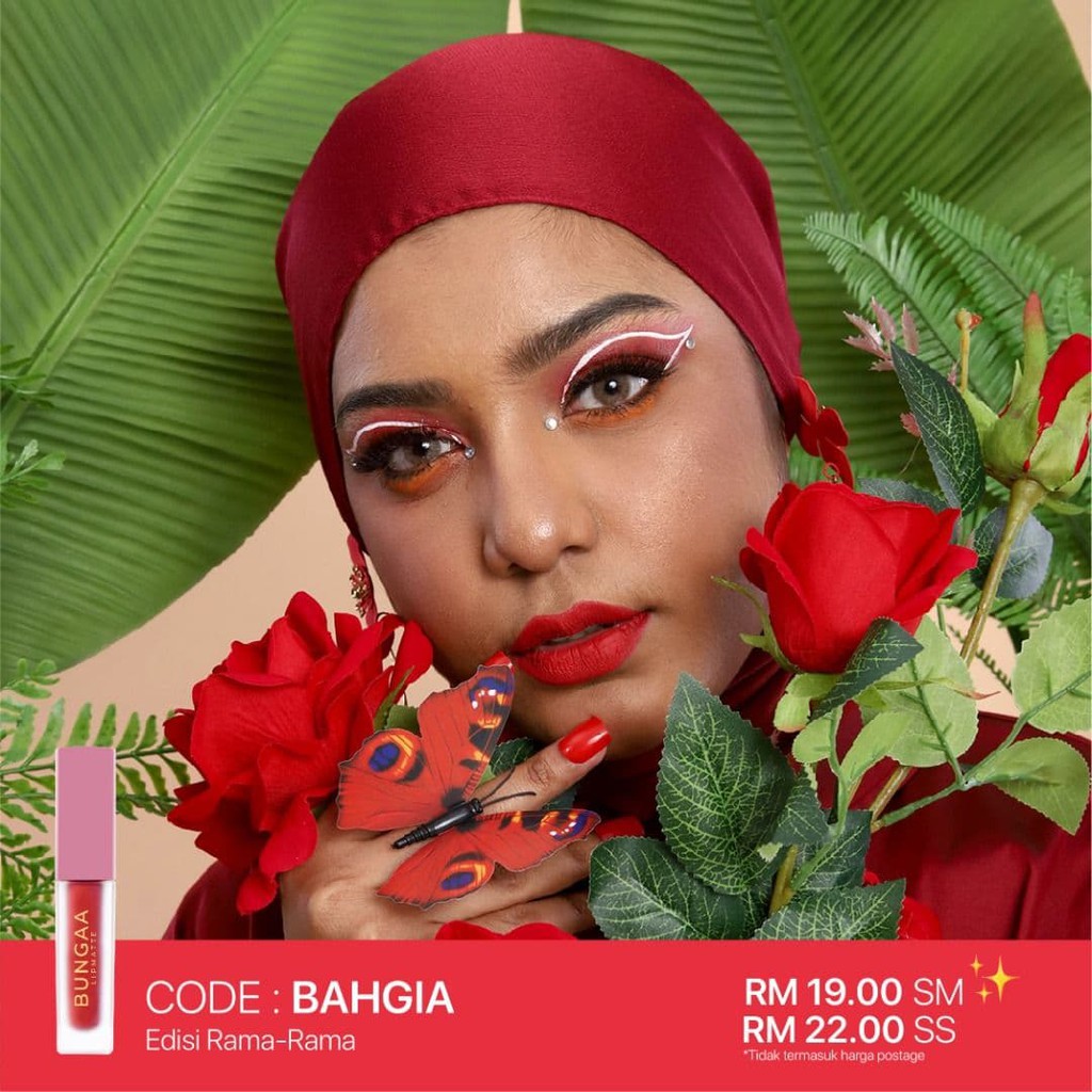 BAHGIA - LipMate Rama-rama @Bungaa | Shopee Malaysia