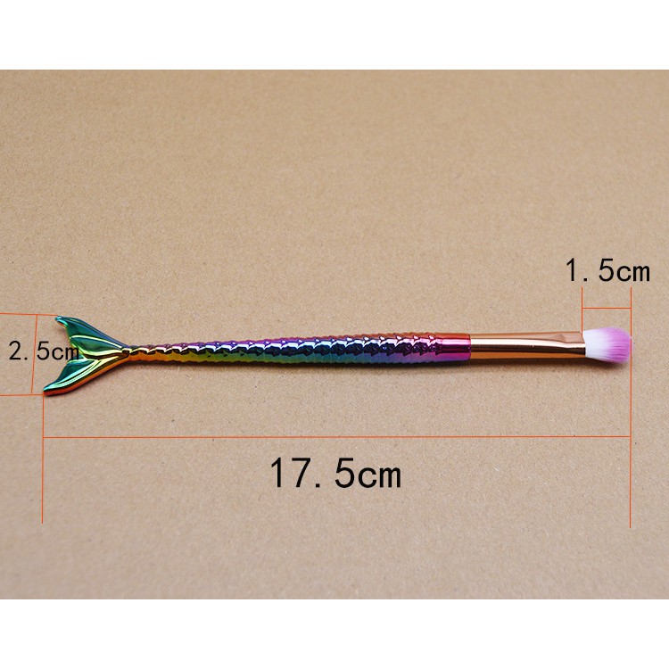 DIY Repair Berus Mekap Mermaid Brush Fishtail Shaped 1 pcs Soft Eyeshadow Eye Makeup Make up Tool,Berus Murah m - Image 4