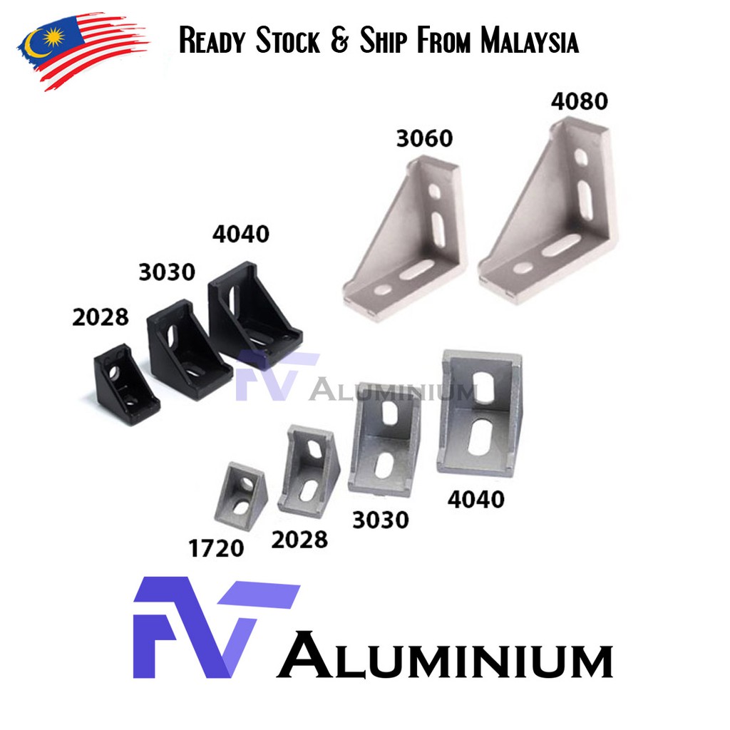 L Corner Bracket Gusset Element L Bracket Connector 1720 2028 3030 4040