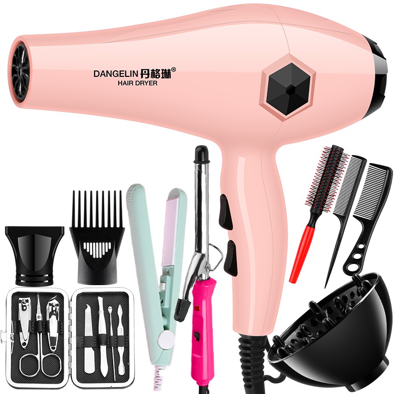 Hairdryer home size power cute cold air, negative ion, no injury, mute,  blower, blueprint | Shopee Malaysia