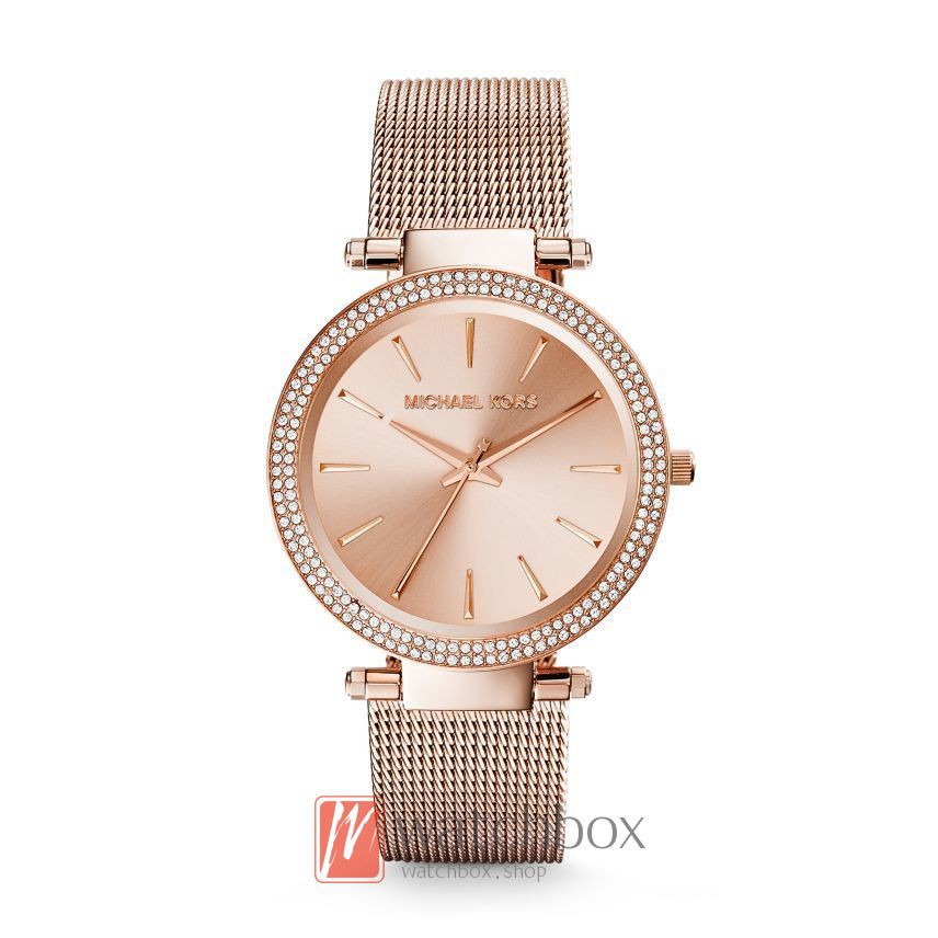rose gold mk watch women's